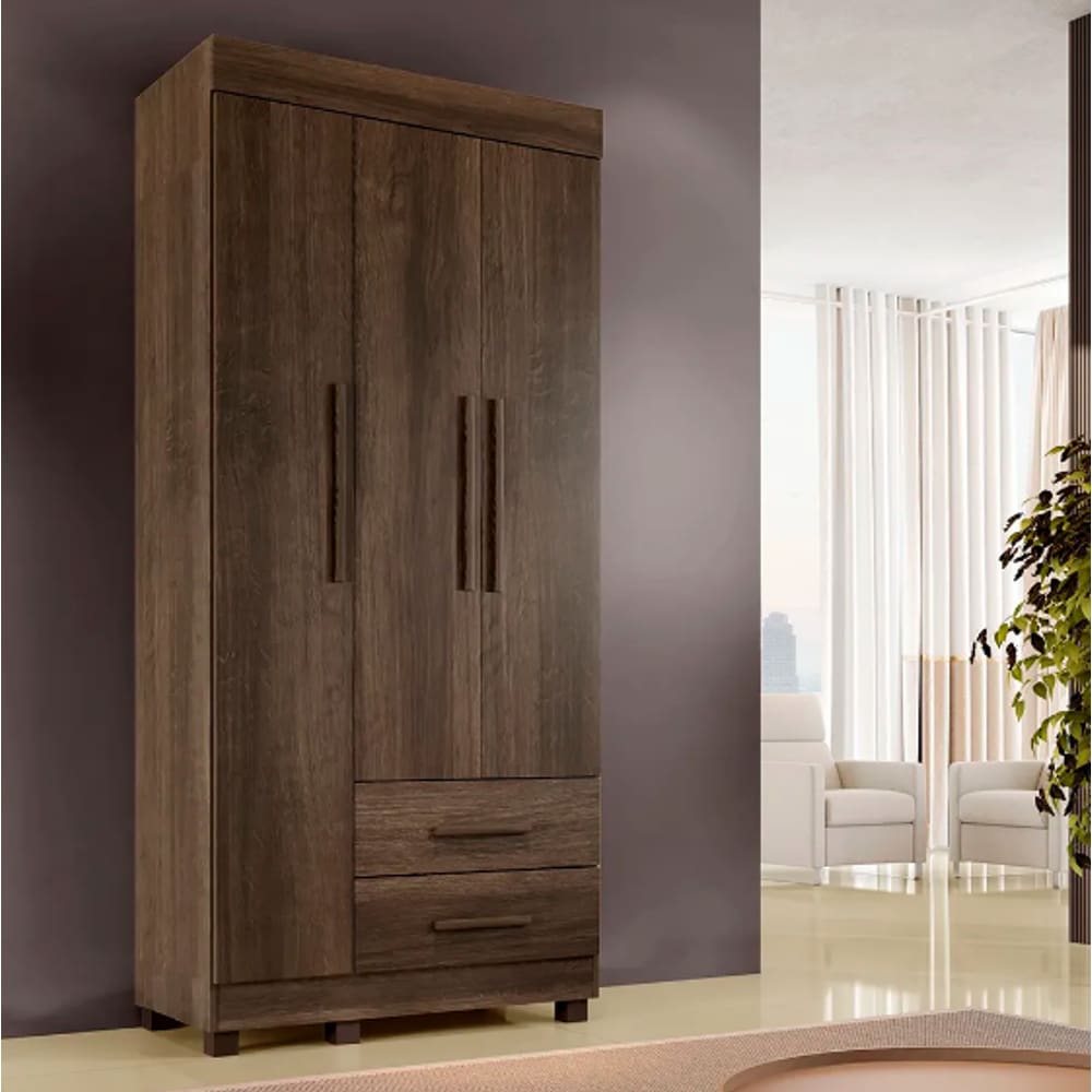 Guarda Roupa Copacabana New 3 Pts Imbuia - Benetil