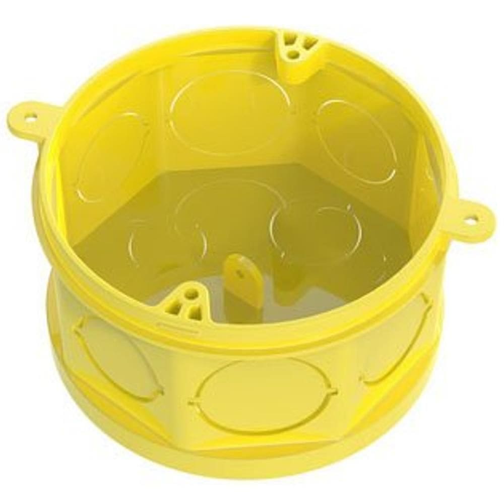 Caixa 4””x4”” Octogonal Fundo Móvel Amarela - 33043155 - TIGRE