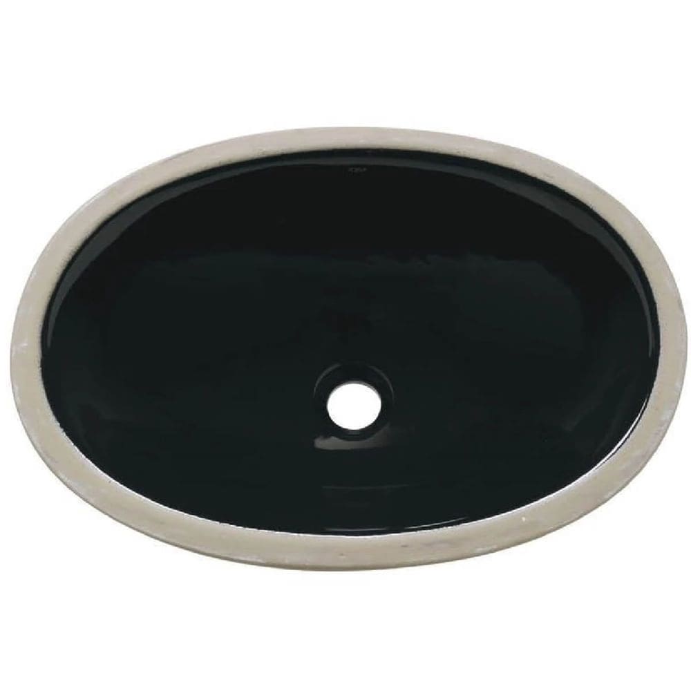 Cuba Oval de Embutir 49x36cm Preta - IL612 - ICASA