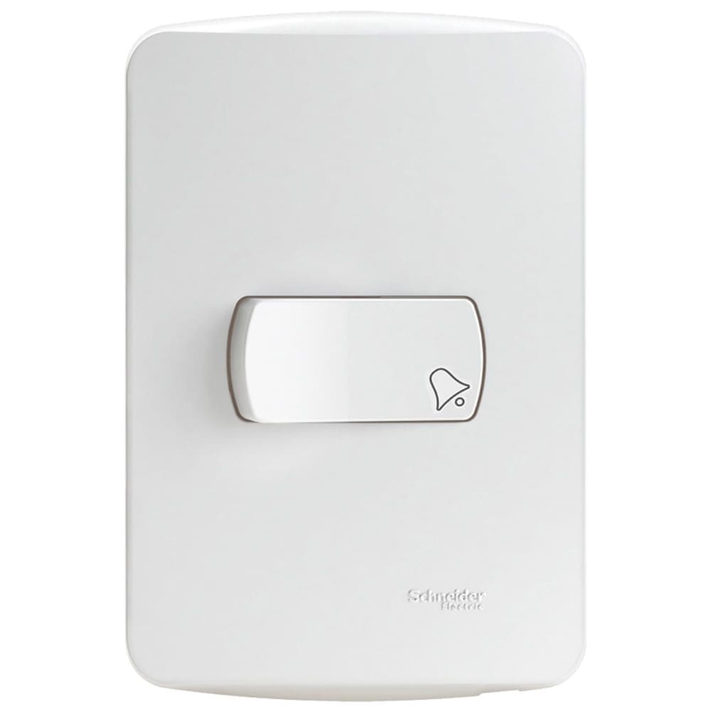 Conjunto Pulsador de Campainha 10 Amperes 250 Volts Branco Miluz - S3B62460 - SCHNEIDER