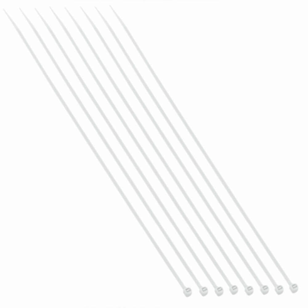 Abraçadeiras de Nylon Branca 7.6x250mm com 50 Unidades - 8689 - BRASFORT