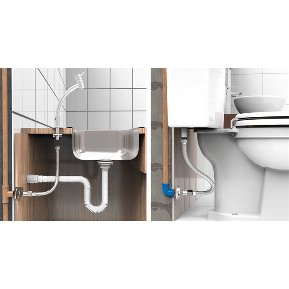 Engate Flex Inox com 40cm - 250102 - BLUKIT