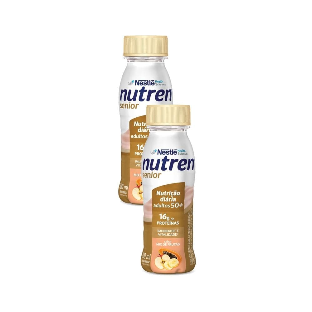 Kit 2 Nutren Senior Complemento Alimentar Mix de Frutas 200ml