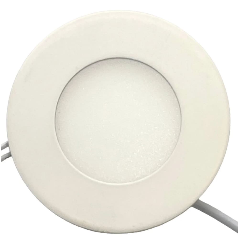 Plafon Painel de LED Redondo de Embutir 9cm de diâmetro Bivolt (110/220V)- 3W - 6500k
