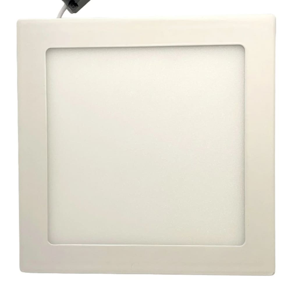 Plafon Painel de LED QUADRADO de Embutir 17cm de diâmetro Bivolt (110/220V)- 12W - 3000k