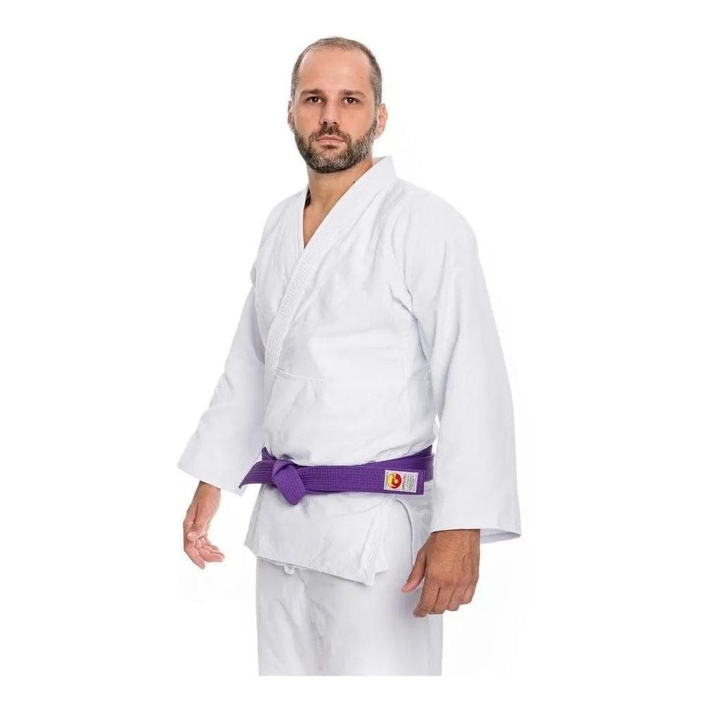 3X Kimono Judo Trançado Bronze Adulto Branco
