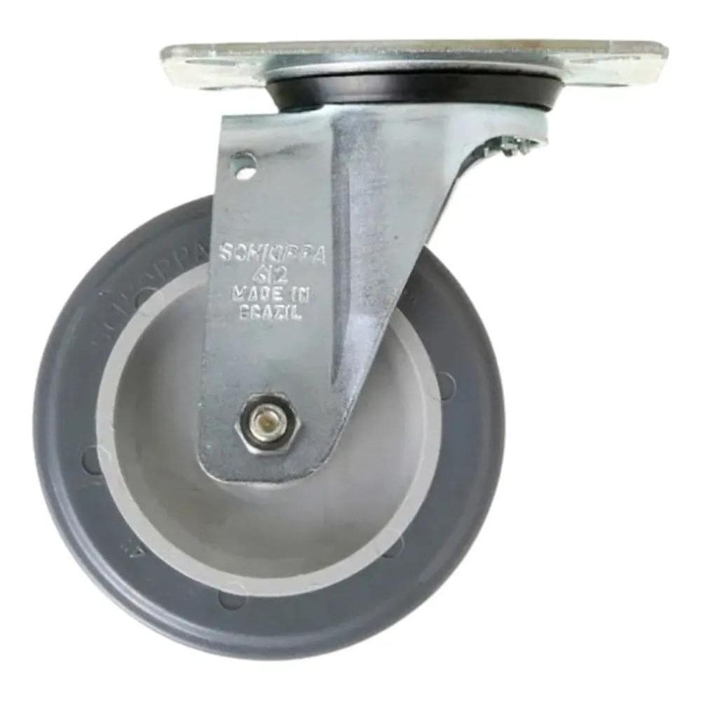 Rodizio Giratorio Placa Pvc 4.65Kg Gl412Bp Schioppa
