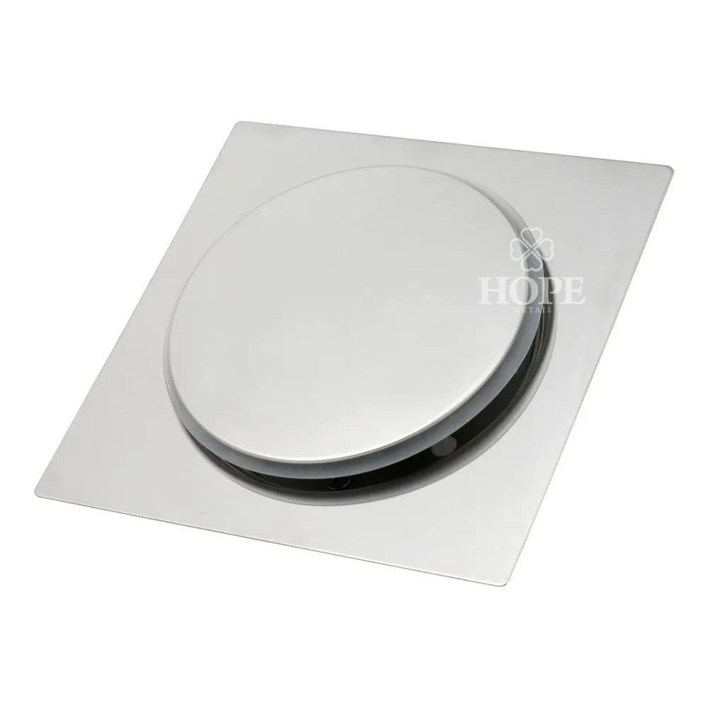 Ralo Click Inteligente De Aço Inox Medida 10X10 Para Piso