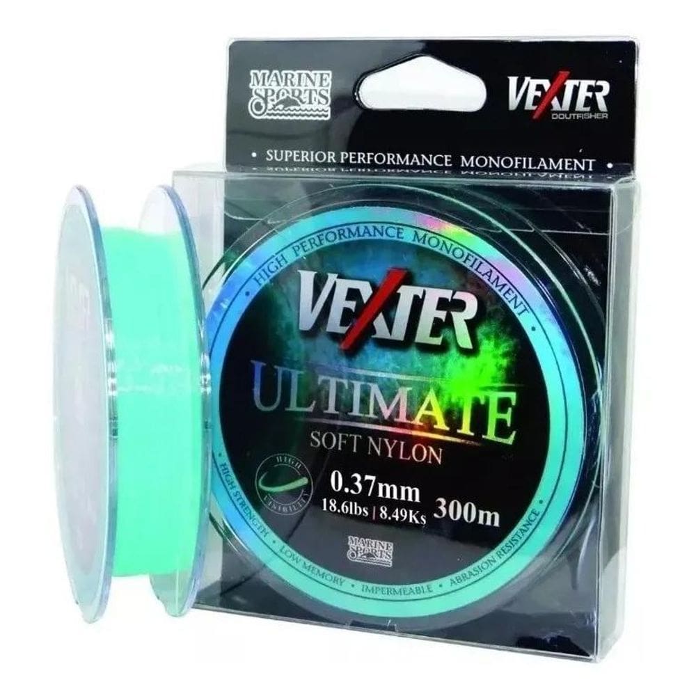 Linha De Pesca Vexter Ultimate Soft 0,37 Mm - 300M
