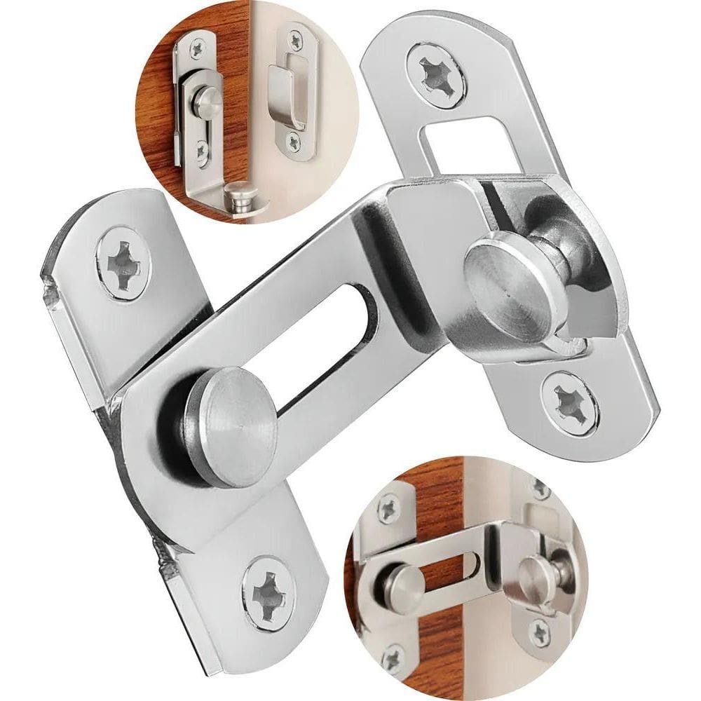 Fechadura Tranca Porta Janela Correr Trinco Angular 90 Graus