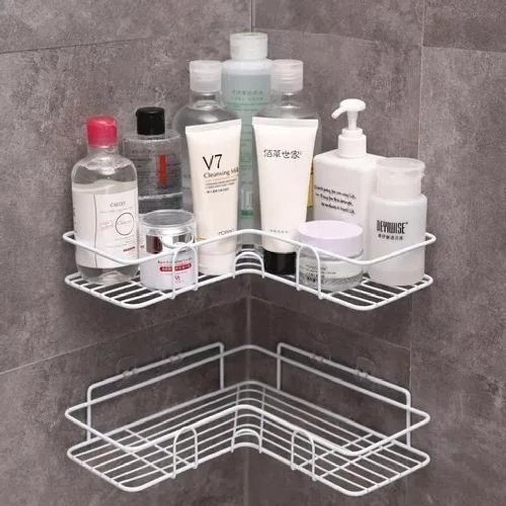 Porta Shampoo Sabonete -Suporte De Parede Banheiro C/Adesivo