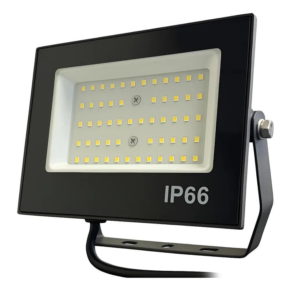 Refletor Led 200W Holofote Bivolt Branco Frio Prova D Agua