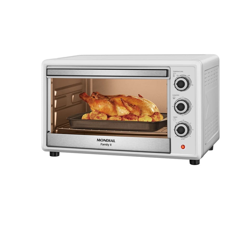 Forno Elétrico 42L Family II Mondial Preto/Inox 1600W - FRN-42-W