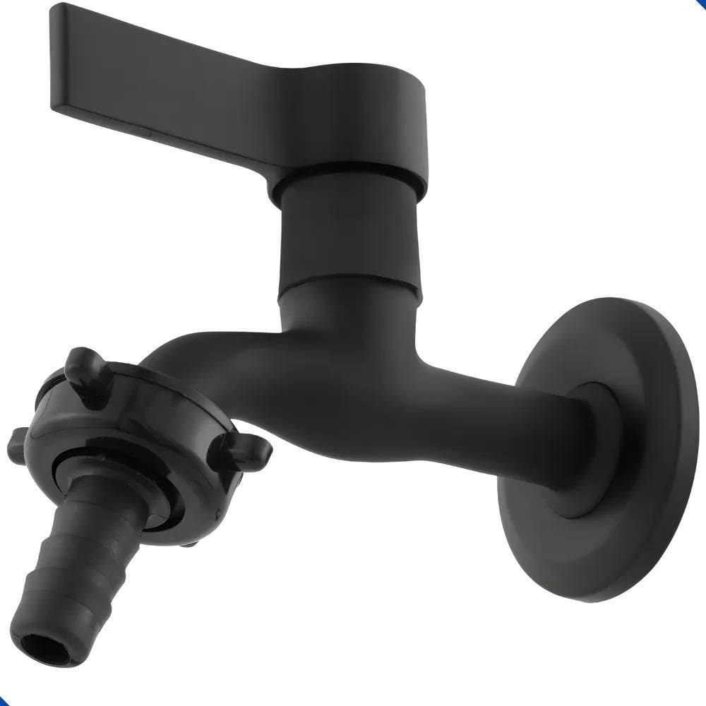 Torneira De Jardim E Tanque Metal Maquina De Lavar Preta C70