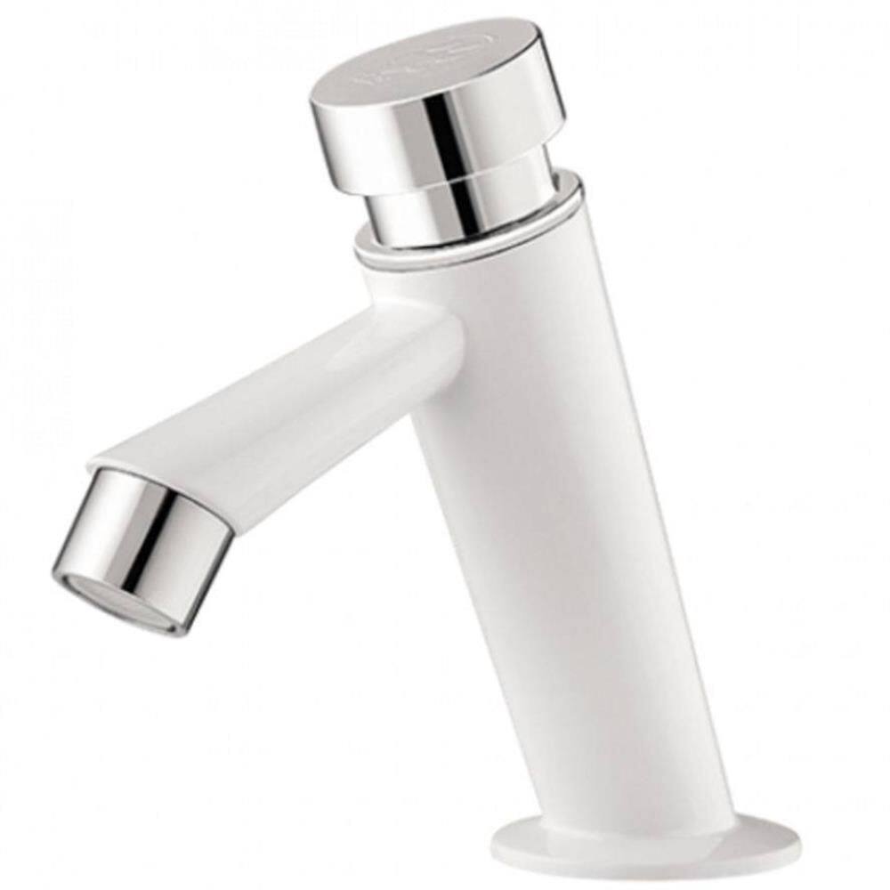 Torneira para Lavatório de Mesa Automática 1/2”” Branco Cromo - 300000652 - TIGRE