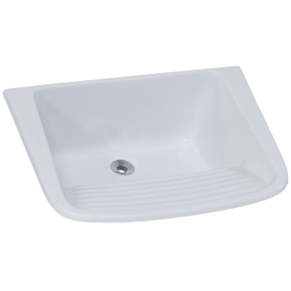 Tanque de Mármore Sintético Simples N° com 60x46cm Gelo - 507309 - A.J.RORATO