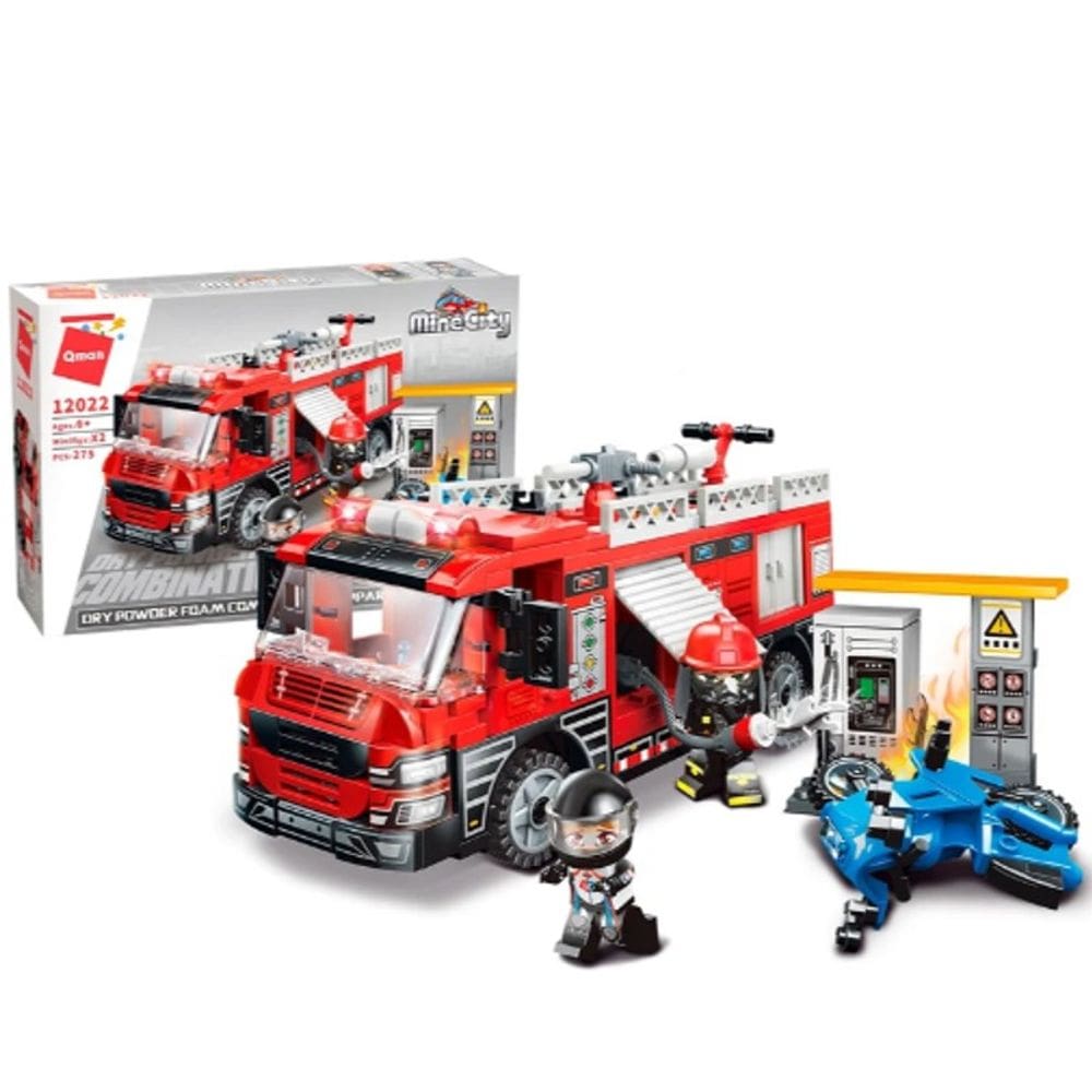 Mini City Bombeiros Resgate Posto de Combustível - KEEPPLAY
