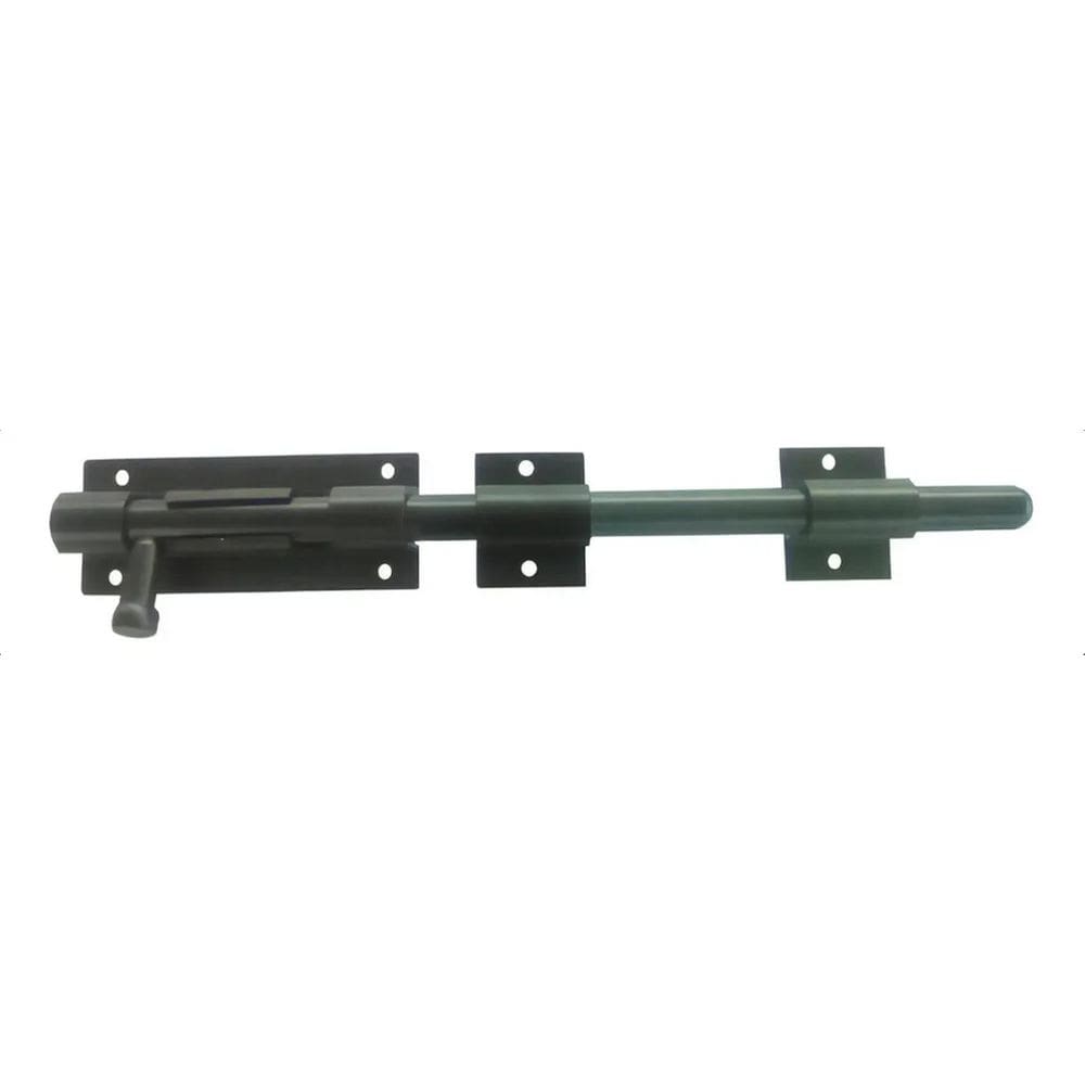 Ferrolho Trinco Jumbo Porta Portão Alumínio Preto - 20Cm