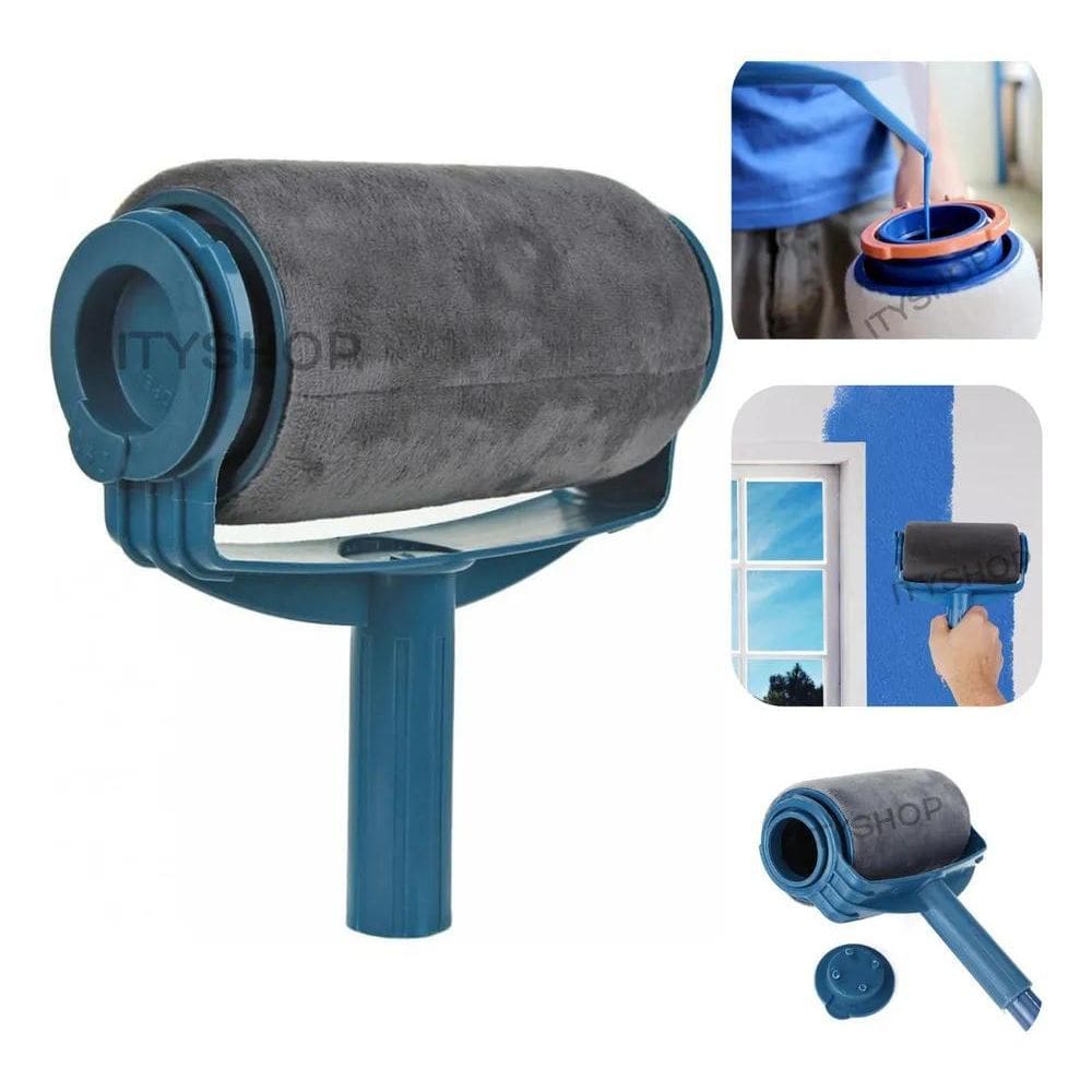 Rolo De Pintura Com Reservatório Casa Parede Sem Sujeira
