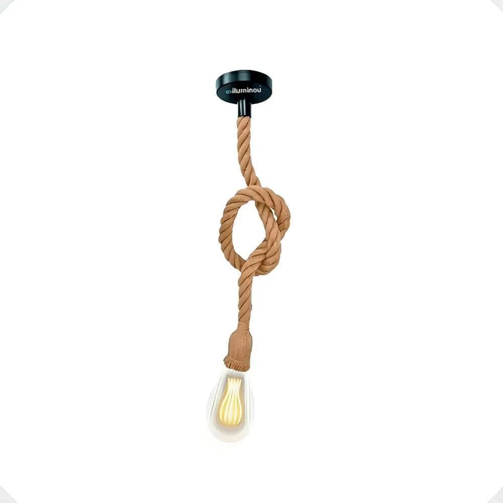Pendente Corda 1M Retro Vintage Design Rustico - Decorativo