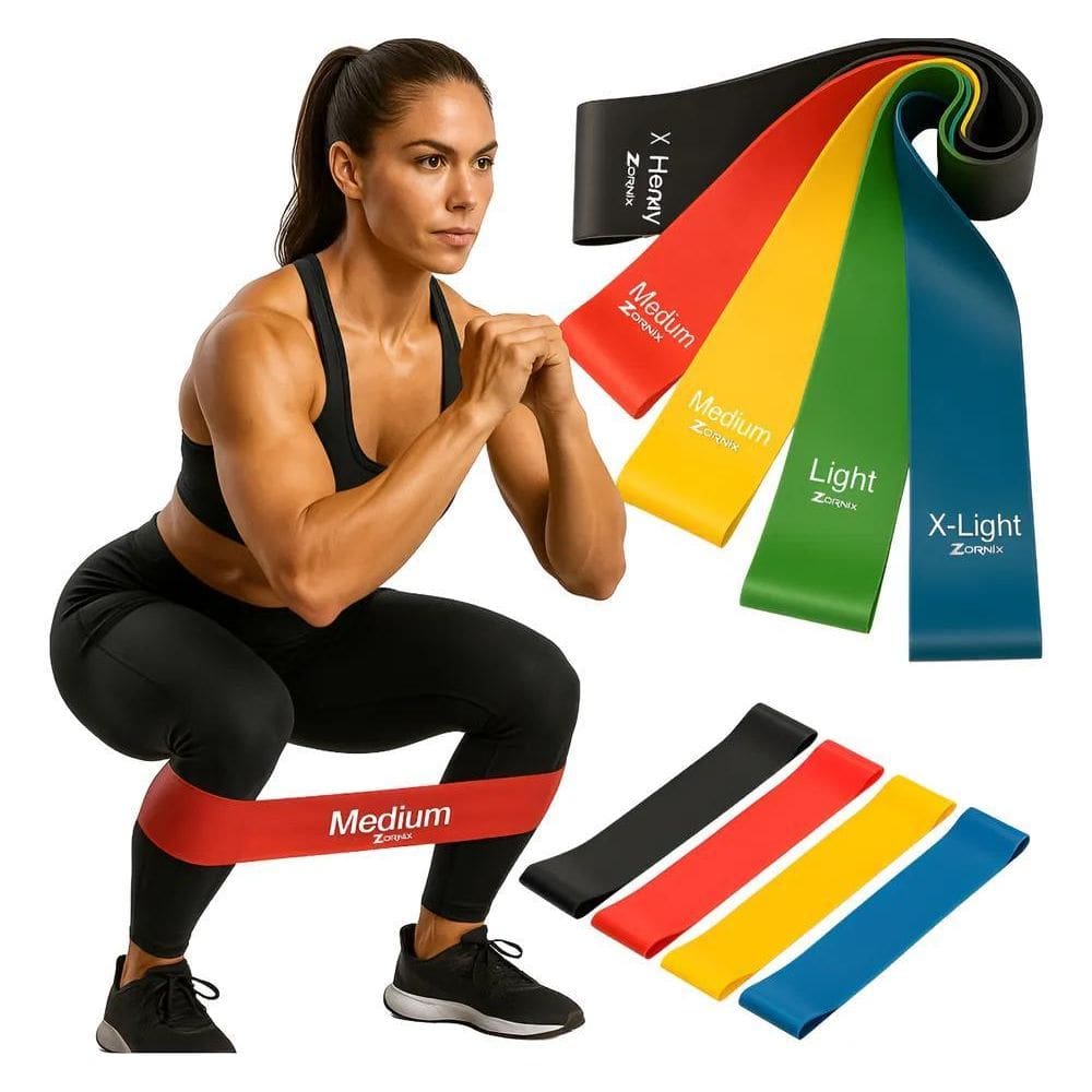 Kit 5 Faixa Elástica Super Mini Band Para Treino Exercícios