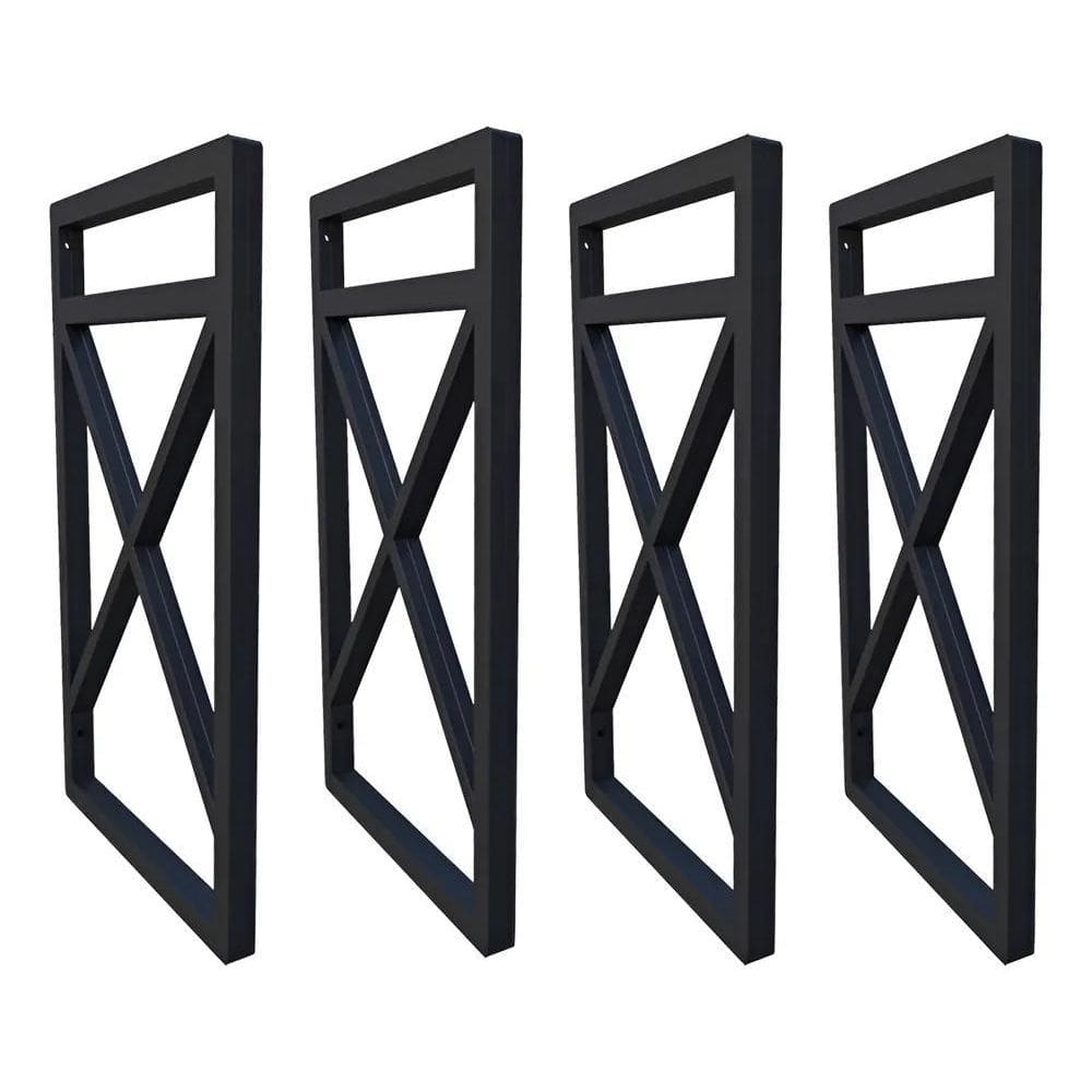 Quatro Suportes Estilo Industrial P/Prateleiras 20Cm Profun.