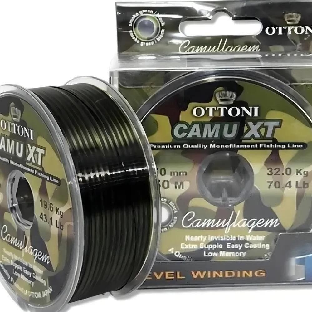 3X Linha Camu Xt 0,40Mm Resistente 250Mt 19,6Kg Camouline Fo