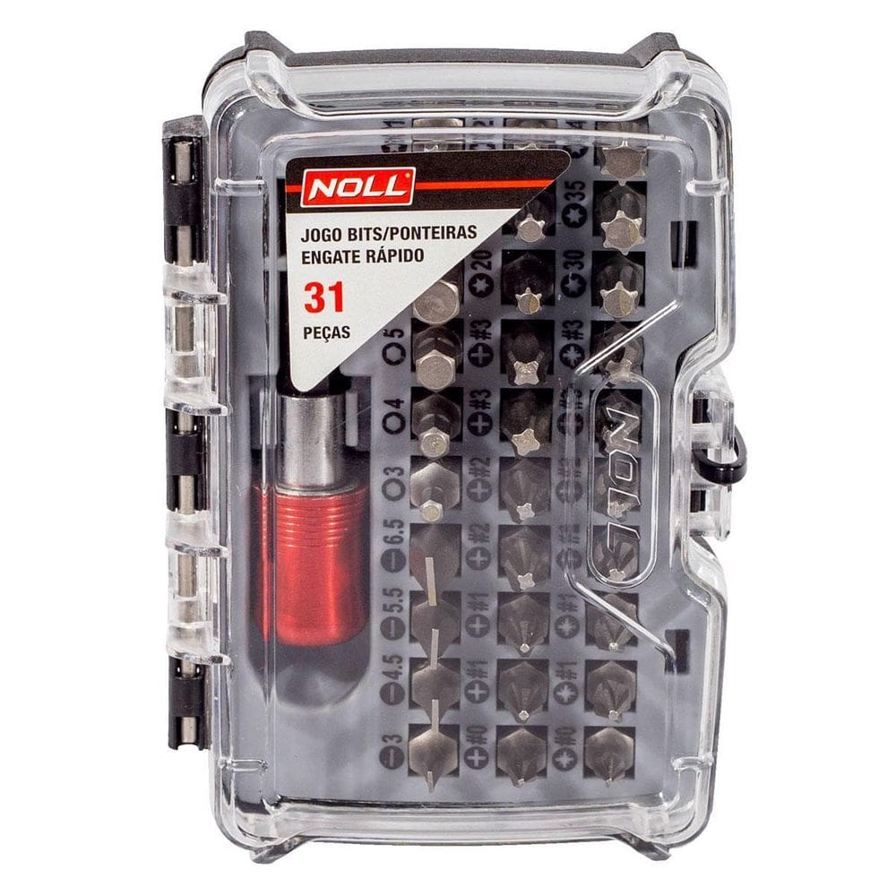 Jogo De Bits Ponteira Engate Rápido 31 Peças  372,0003  Noll