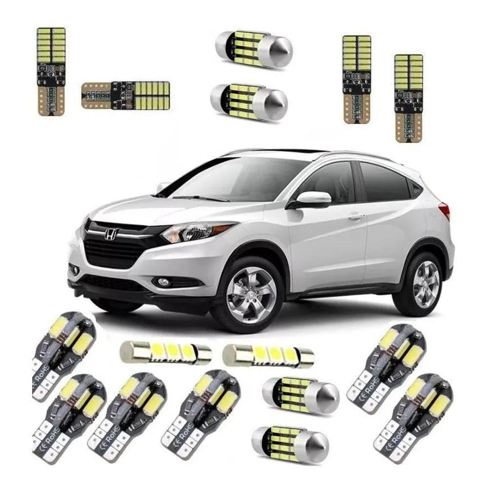 3X Kit Lampadas Led Hrv Premium 2015 - 2019 Pingo Teto Placa