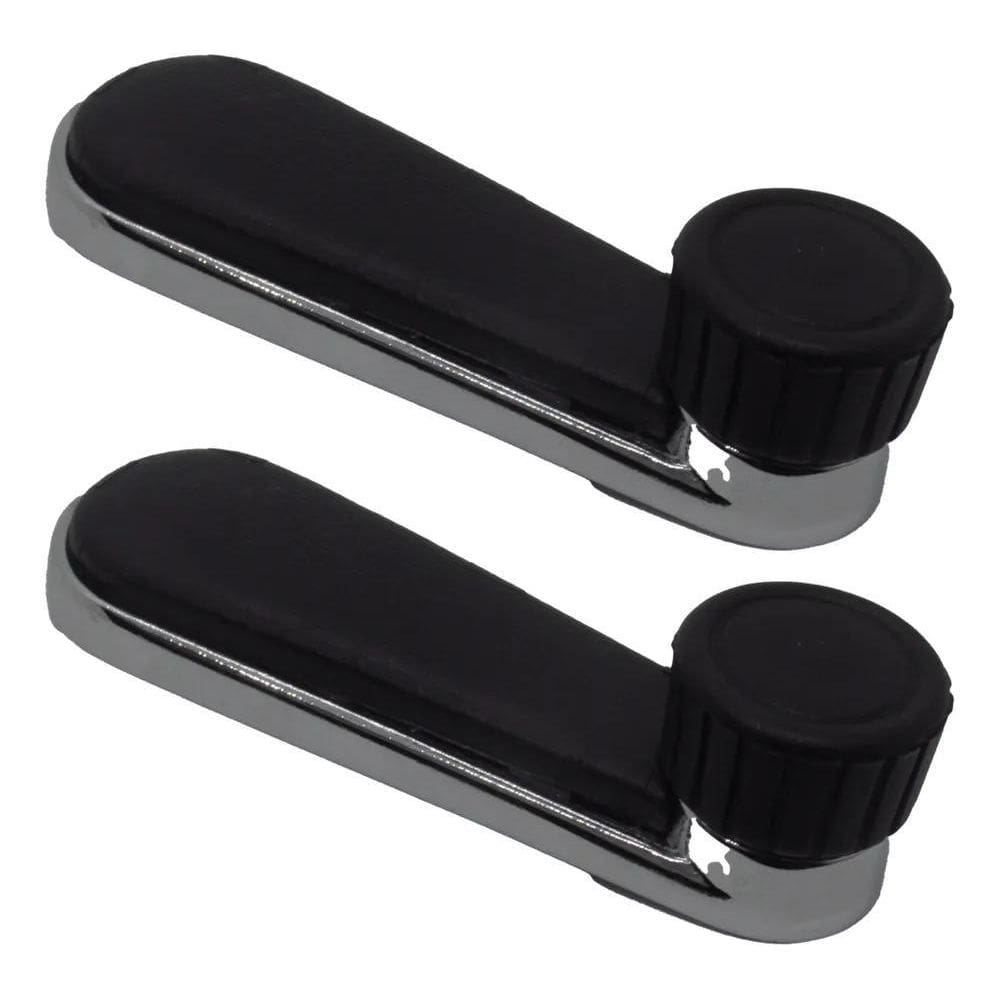 3X Par Manivelas Vidro Saveiro Gol Quadrado Bola Cromada Met