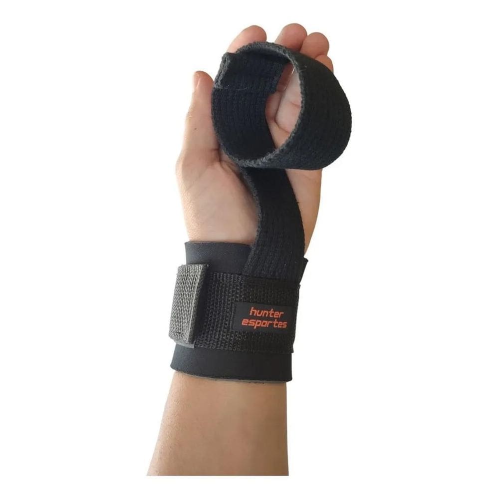 3X Tala Straps Munhequeira Luva Gancho Musculação Cross Trai