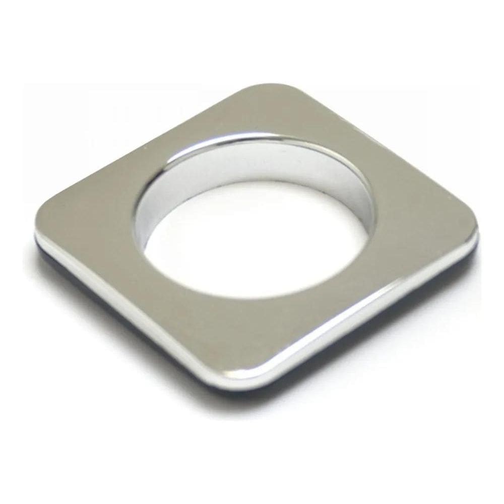 3X Kit 100 Unidades Ilhós Cortina Quadrado 28Mm Cromado E Pr