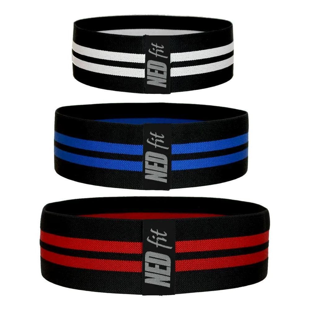 3X Hip Bands Extra Forte - Kit 3 Faixas Elásticas- Mini Band