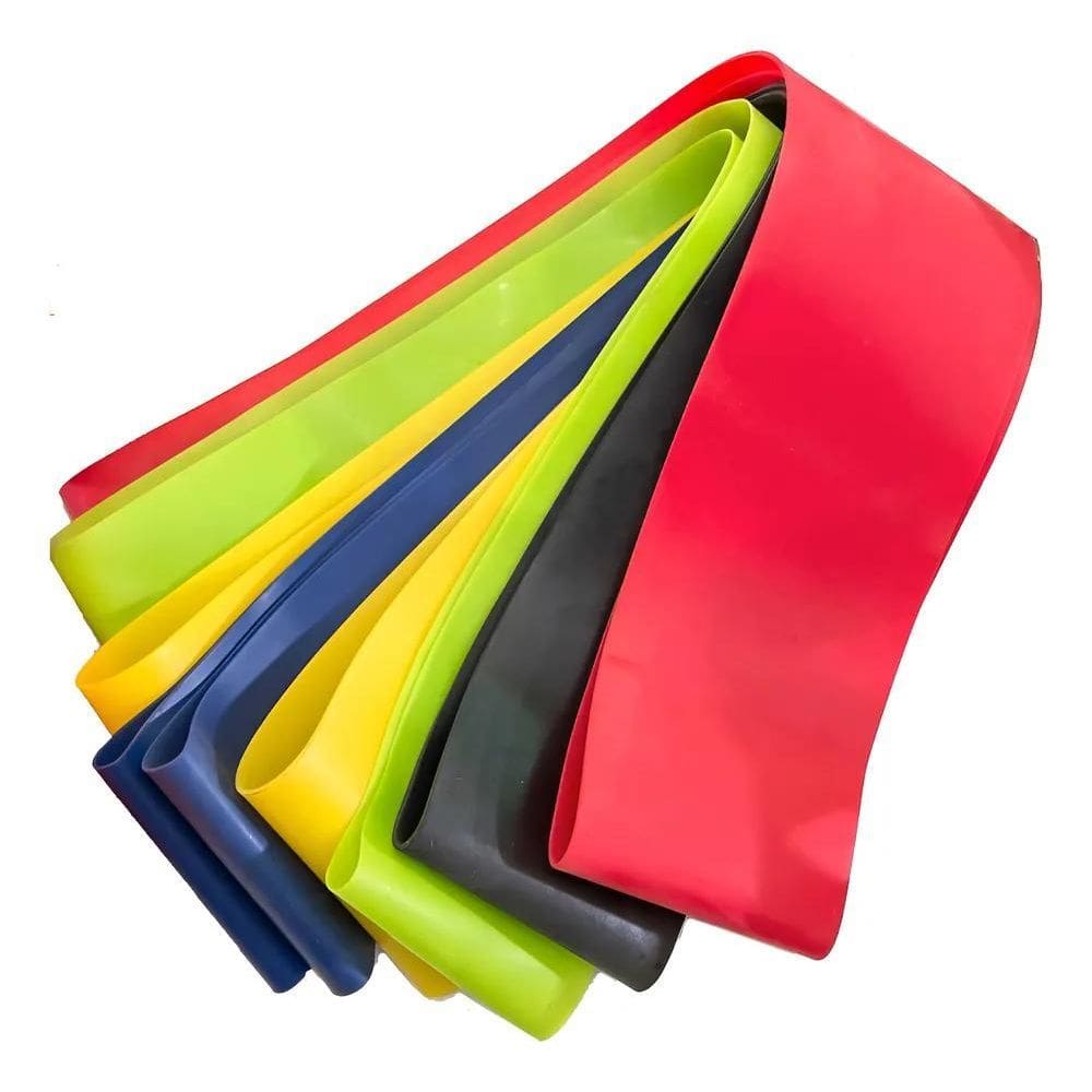 3X Kit 5 Faixa Elástica Super Mini Band Para Treino Exercíci