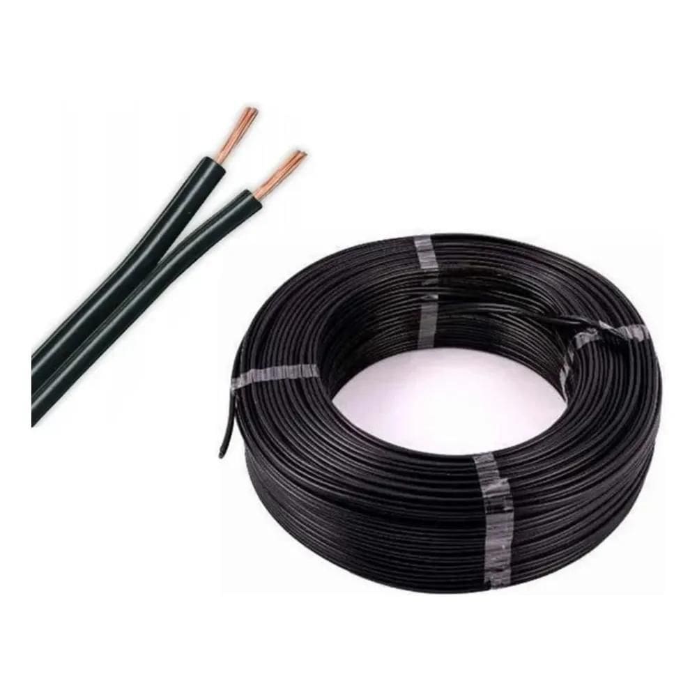3X Rolo De Fio Cabo Cordão 2X2,5 Marrom 50 Metros