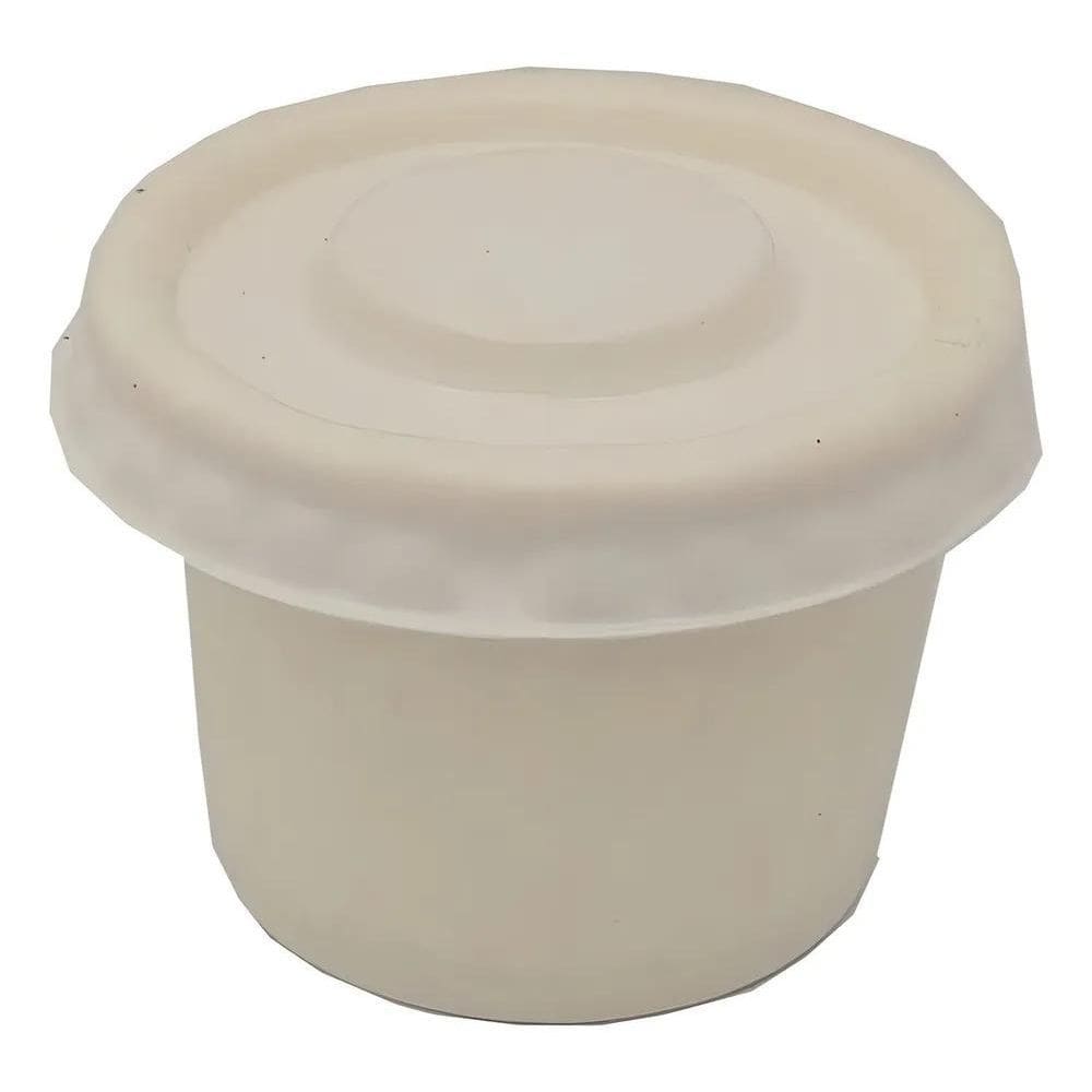 Copo De Papel 50Ml Biodegradável Com Tampa 100 Und Cor Branc