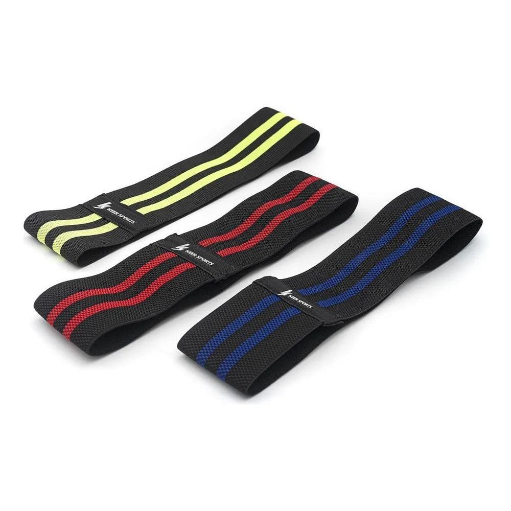 3X Kit 3 Ultra Band Hip Elástica Intensidade Leve Médio E Fo