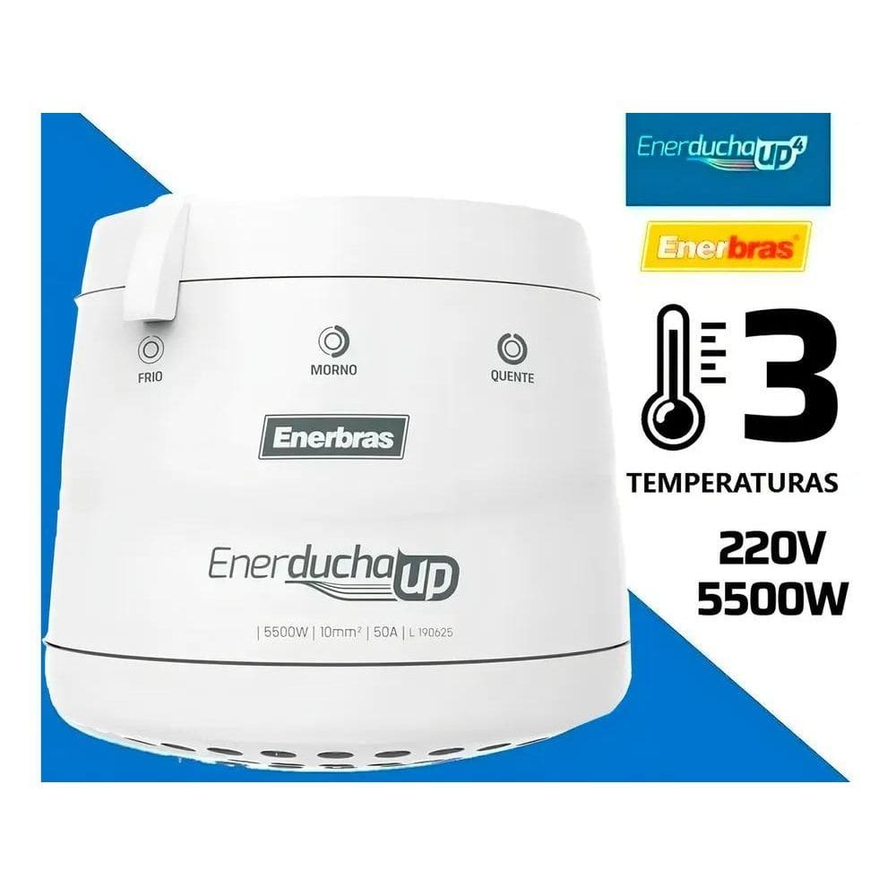 3X Chuveiro Ducha 3 Temperaturas 5500W Enerducha