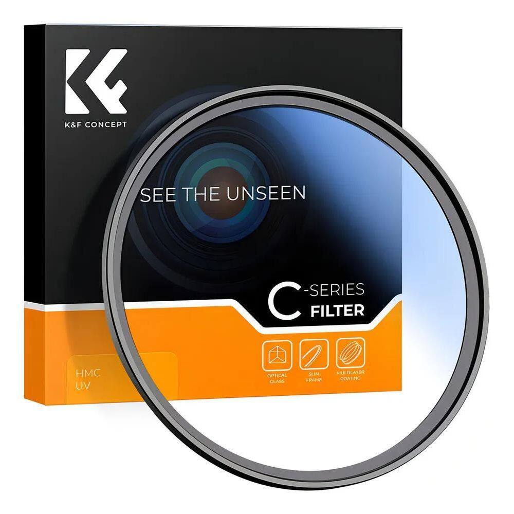 3X Filtro K&F Concept Uv 77Mm Preto