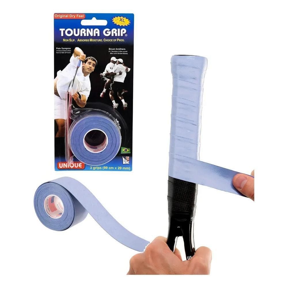 3X Tourna Grip Tournagrip Raquete Tenis Tennis Profissional