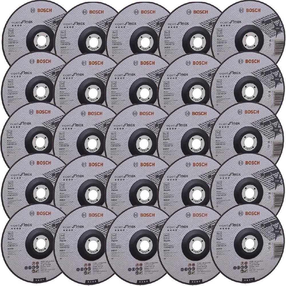 Kit Disco De Corte Deep Cut Inox 180X1,6Mm Com 25 Un - Bosch