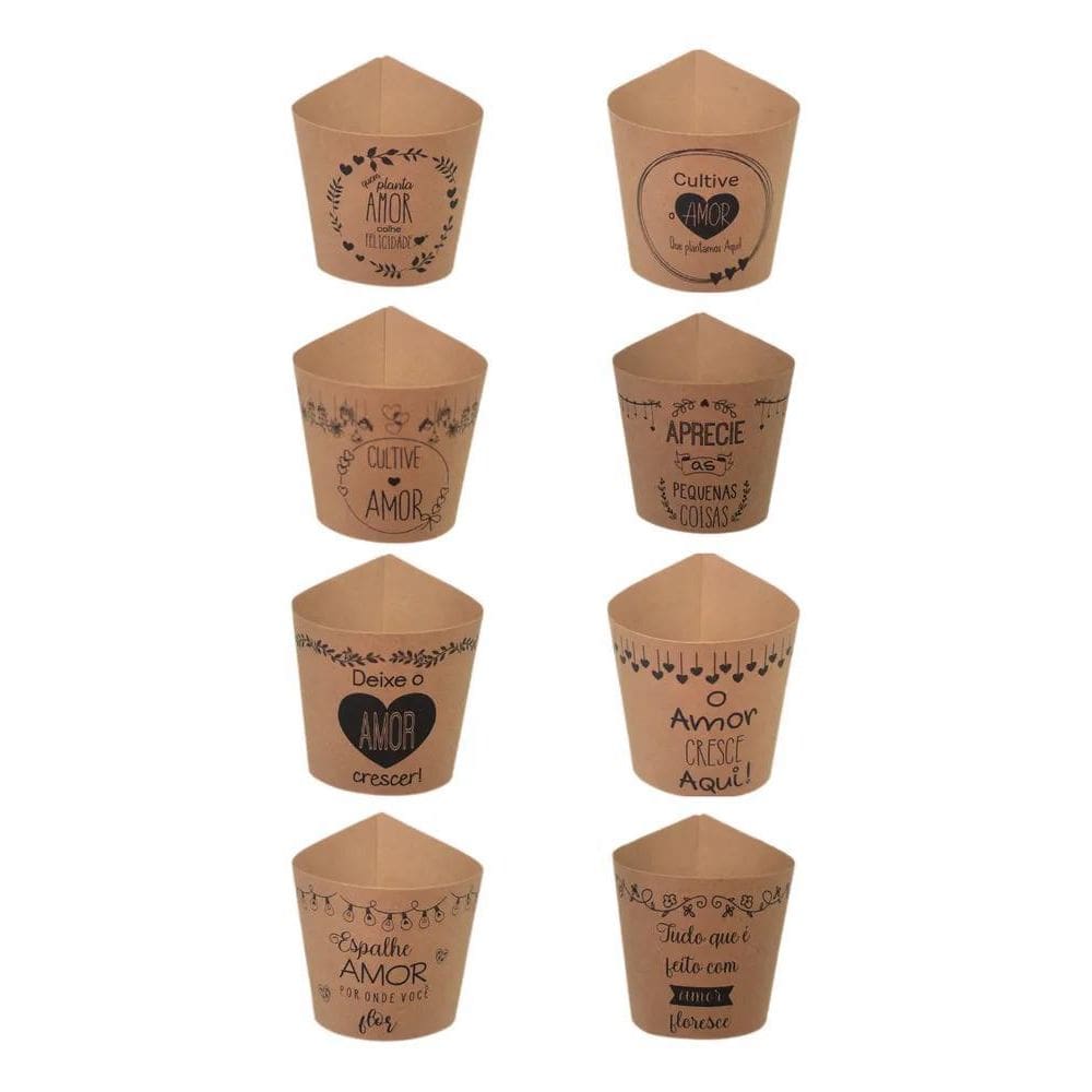 3X 30 Cachepots Para Mini Suculentas Rótulos Lembrancinhas