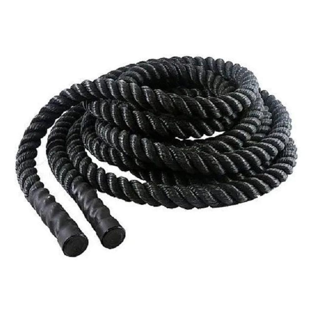 3X Corda Naval Preta 40 Mm 10 Mts Com Protetor Treino Funcio