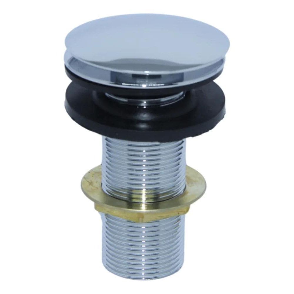 3X Válvula Ralo Click Luxo Inteligente Inox P/Cuba 7/8 Croma