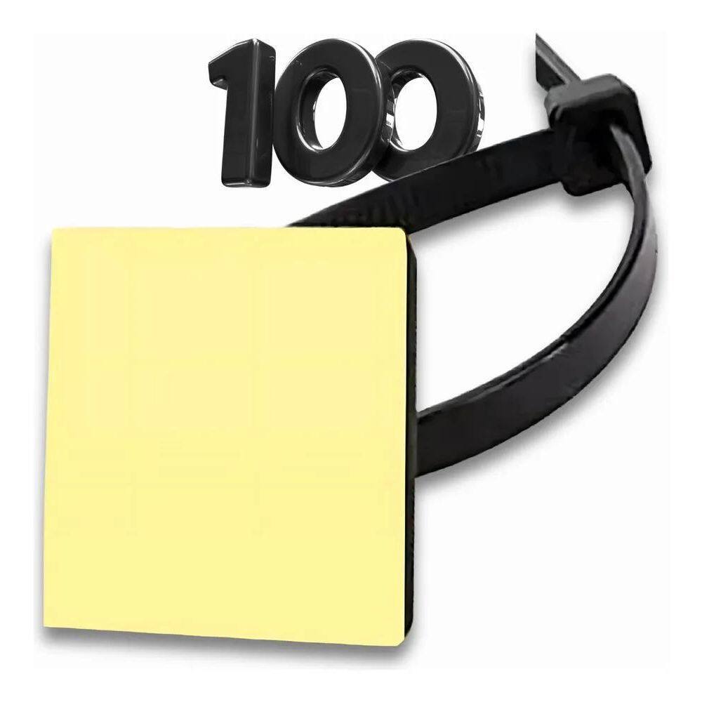3X 100 Presilha Dupla Face Organiza Fio Cabo + 100 Enforca G