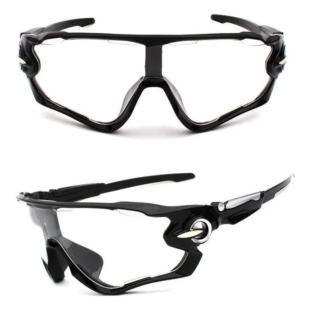 3X Óculos Esportivo Bike Ciclismo Lentes Noturnas Transparen