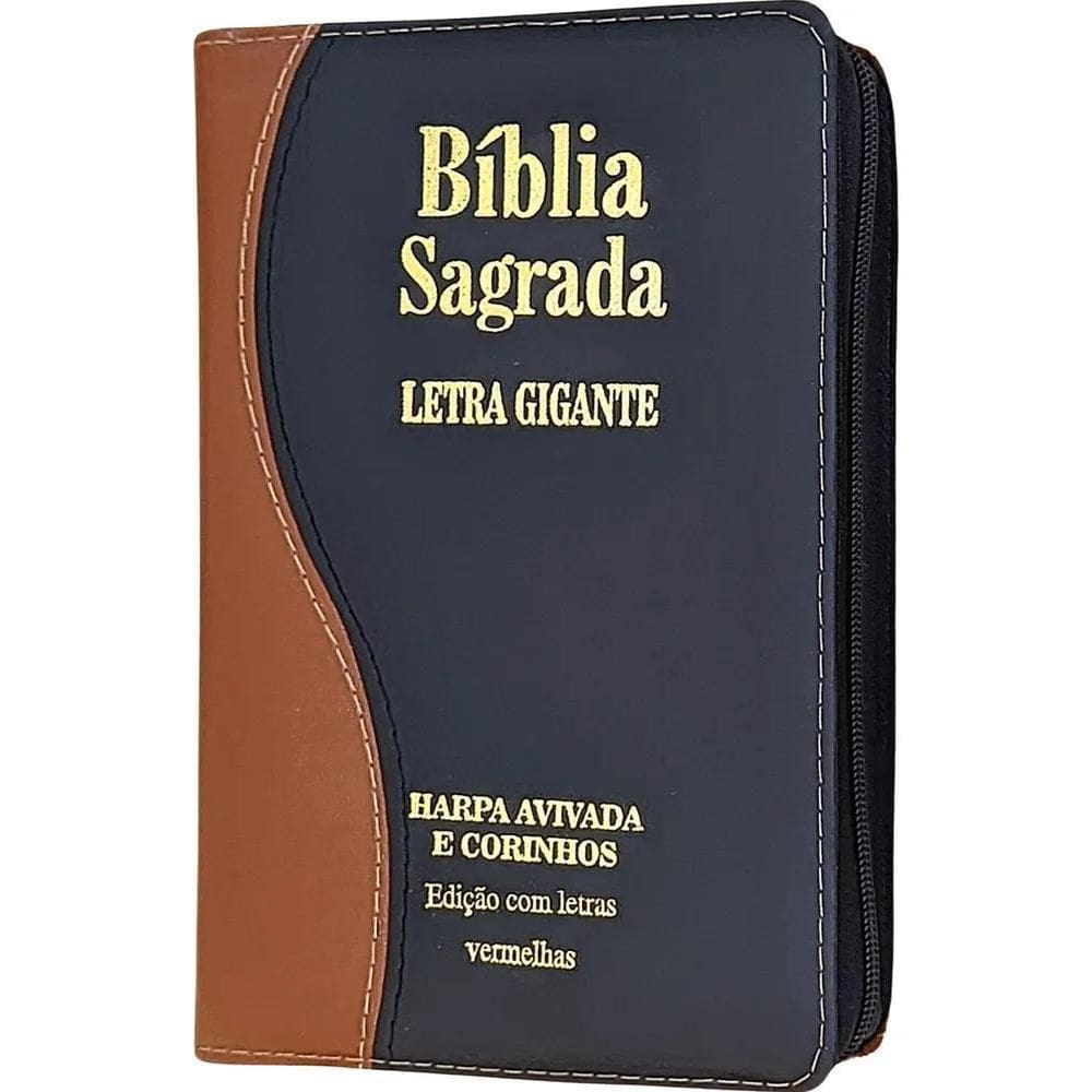 Bíblia Sagrada Letra Gigante Com Harpa Masculina / Feminina