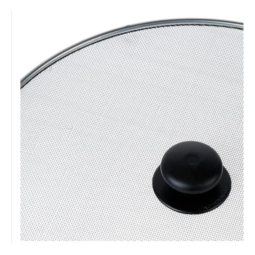 3X Tampa Tela Para Fritura Frigideira De Metal 33Cm Anti Pin