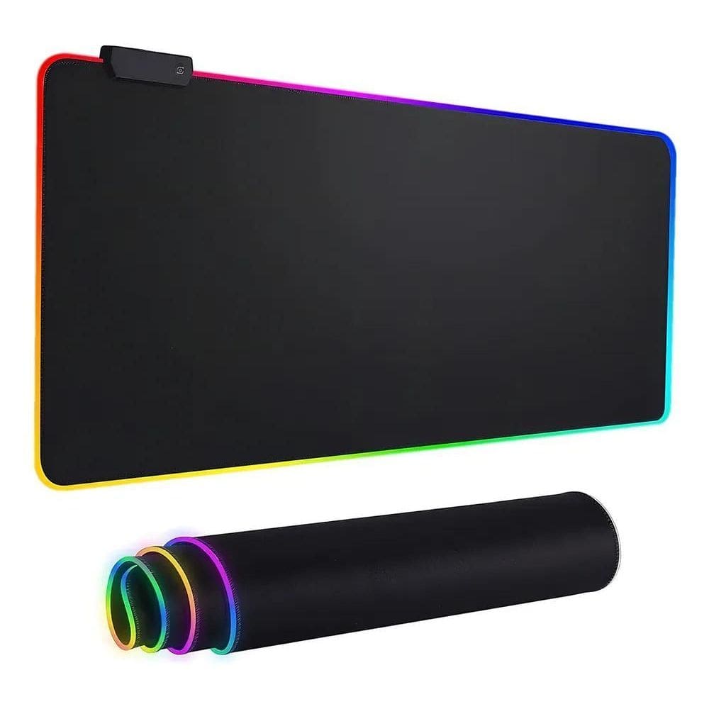 3X Mouse Pad Gamer Rgb Led Speed Para Mouse E Teclado 80X30C