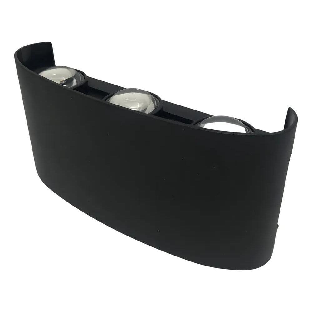 3X Arandela Slim Led Facho Triplo 6W Branco Quente 3000K Est